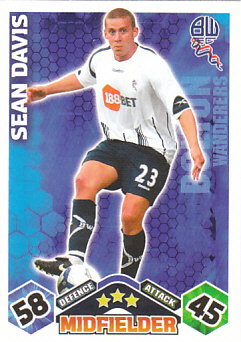 Sean Davis Bolton Wanderers 2009/10 Topps Match Attax #81